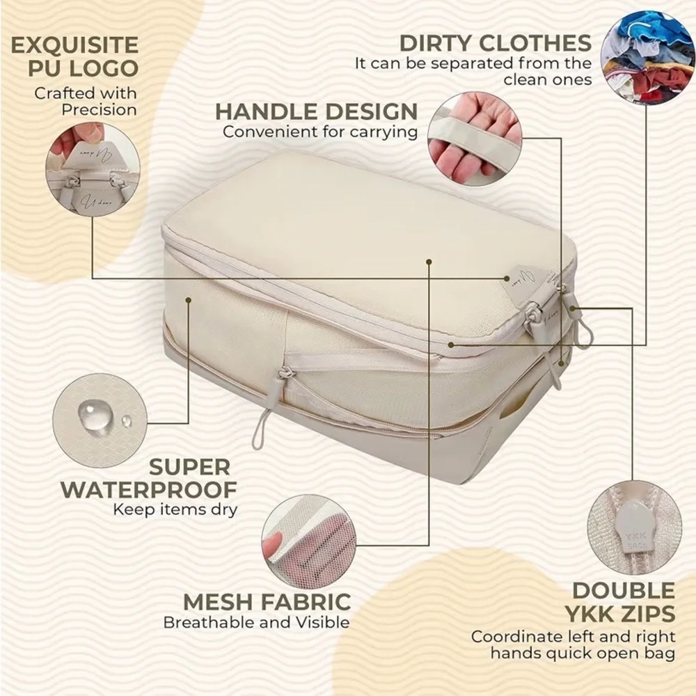 Cream Home Storage Organizer Set